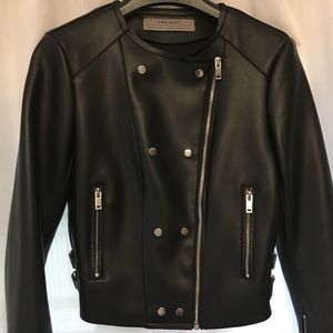 Faux leather jacket